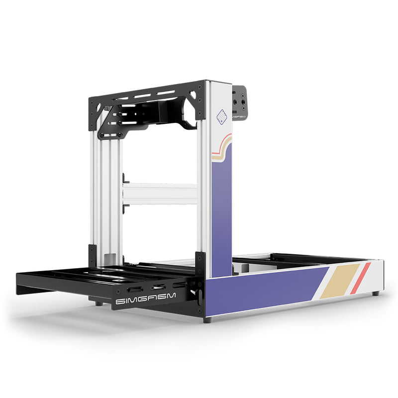Aluminium Sim Racing Cockpit Sport Wit | SIMGASM