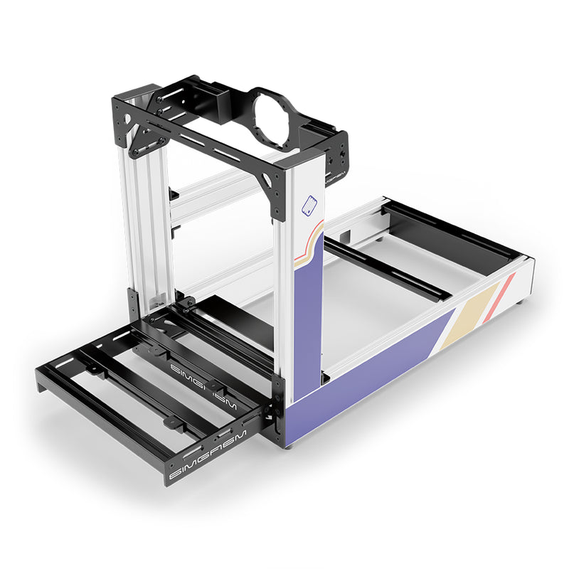 Aluminium Sim Racing Cockpit Sport Wit | SIMGASM