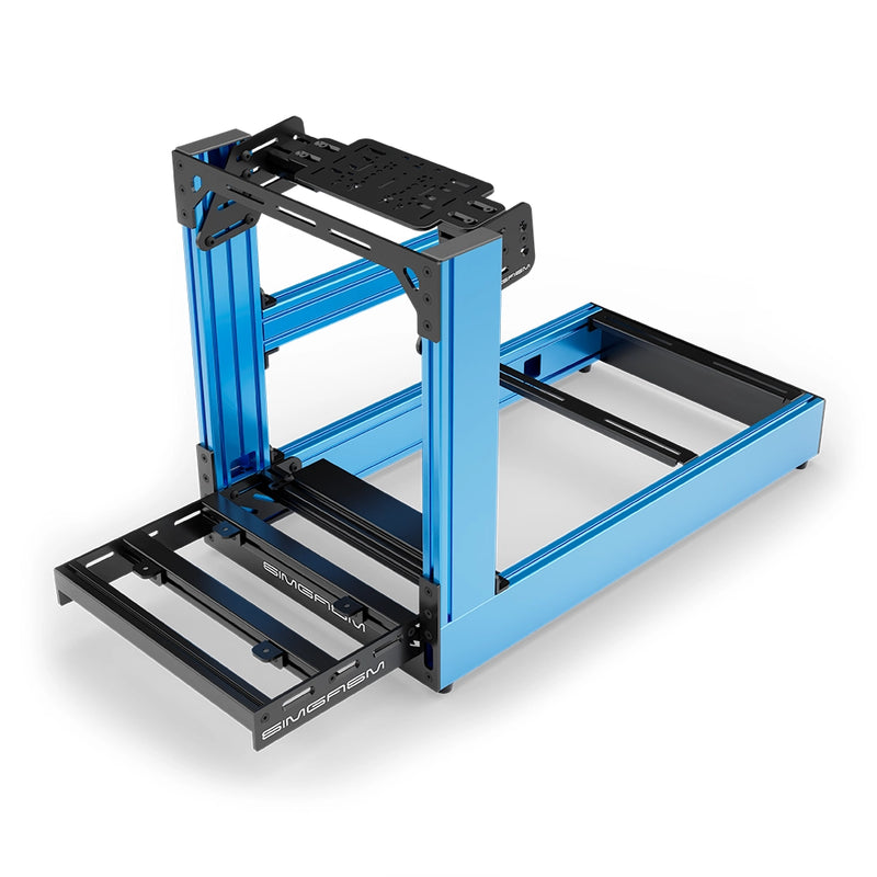 Aluminium Sim Racing Cockpit Sport Blauw | SIMGASM