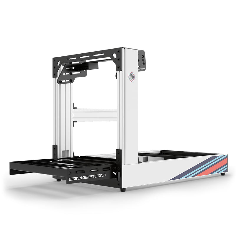 Aluminium Sim Racing Cockpit Sport Weiß | SIMGASM