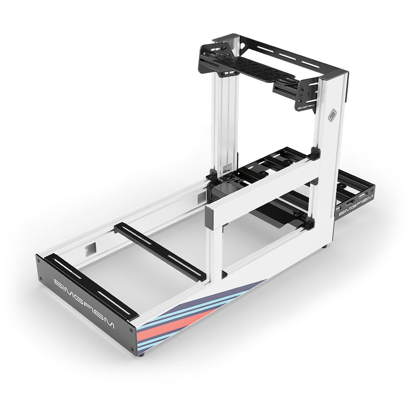 Aluminium Sim Racing Cockpit Sport Weiß | SIMGASM