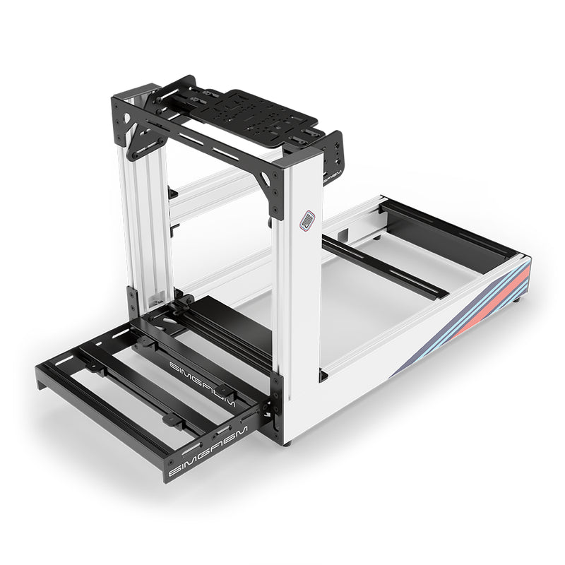 Aluminium Sim Racing Cockpit Sport Weiß | SIMGASM