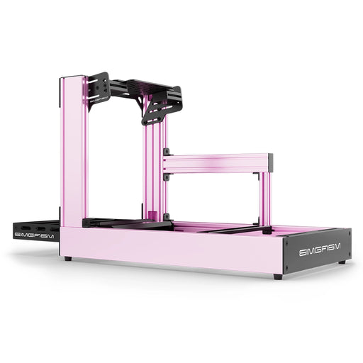 Aluminum Sim Racing Cockpit Sport Pink | SIMGASM - Bottom Mount