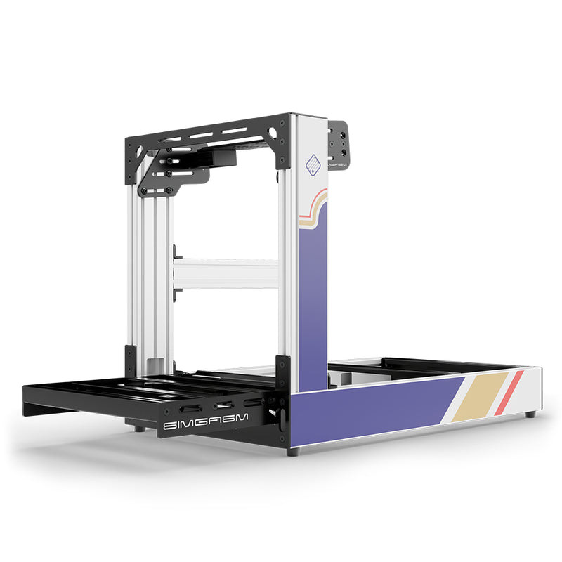 Aluminium Sim Racing Cockpit Sport Wit | SIMGASM