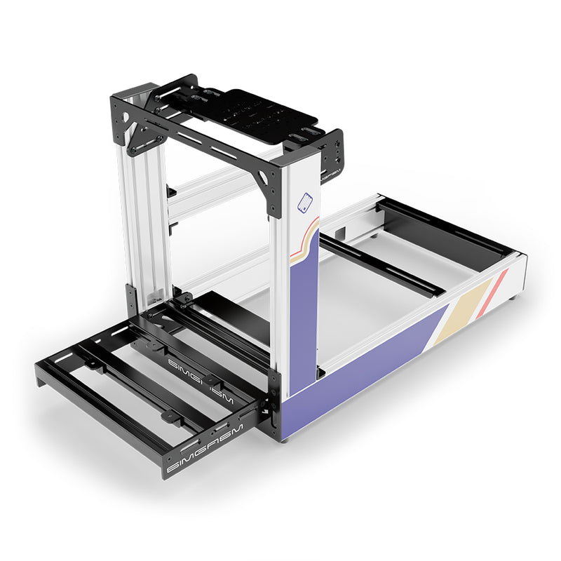 Aluminium Sim Racing Cockpit Sport Wit | SIMGASM