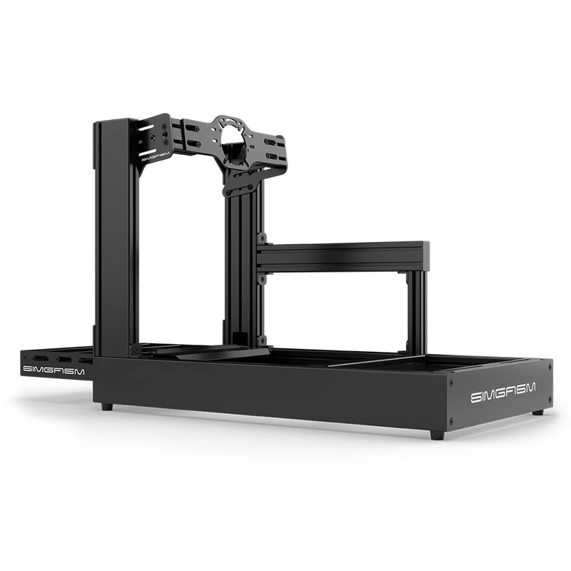 SIMGASM | Sport Aluminum Sim Racing Cockpit - Front Mount / Black - Cockpits