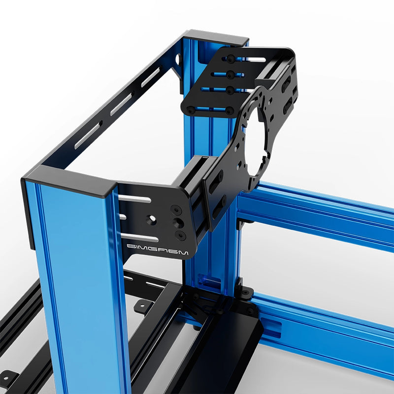 Aluminium Sim Racing Cockpit Sport Blauw | SIMGASM
