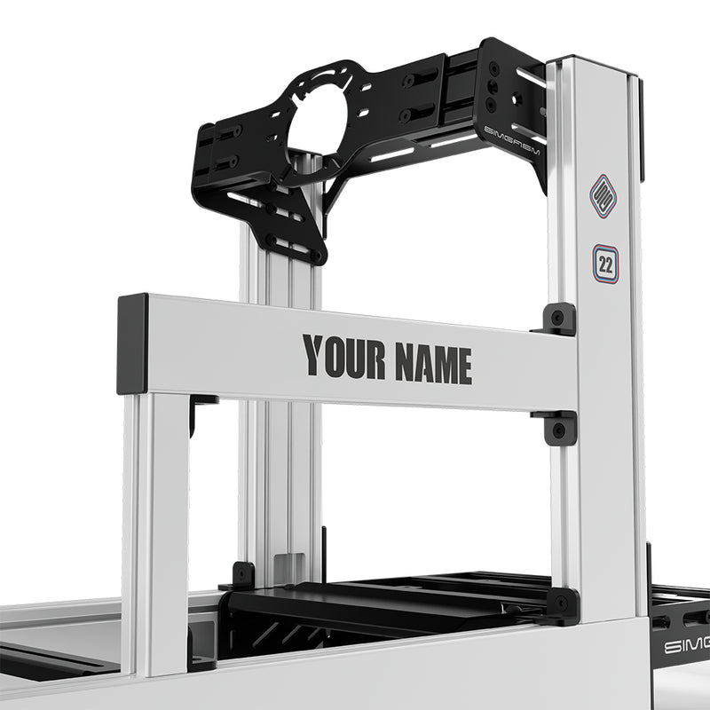 Aluminium Sim Racing Cockpit Sport Weiß | SIMGASM