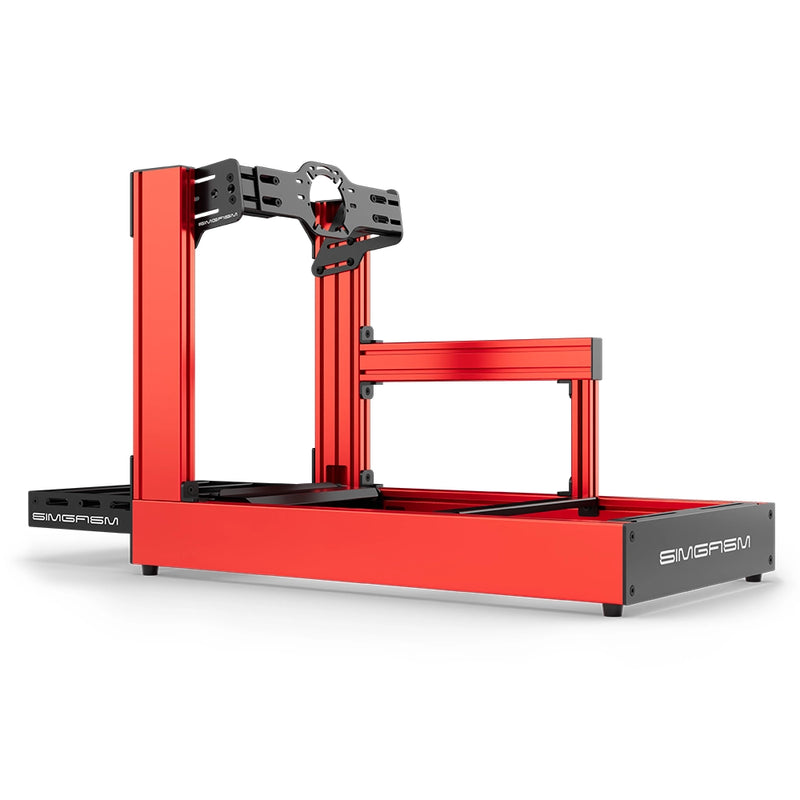 SIMGASM | Sport Aluminum Sim Racing Cockpit - Front Mount / Red - Cockpits