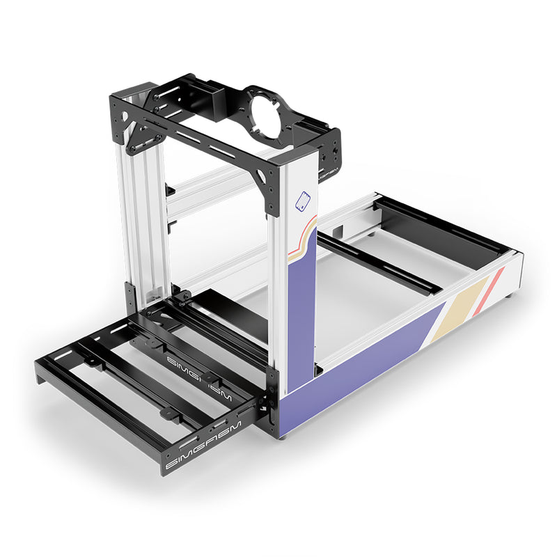 Aluminium Sim Racing Cockpit Sport Wit | SIMGASM