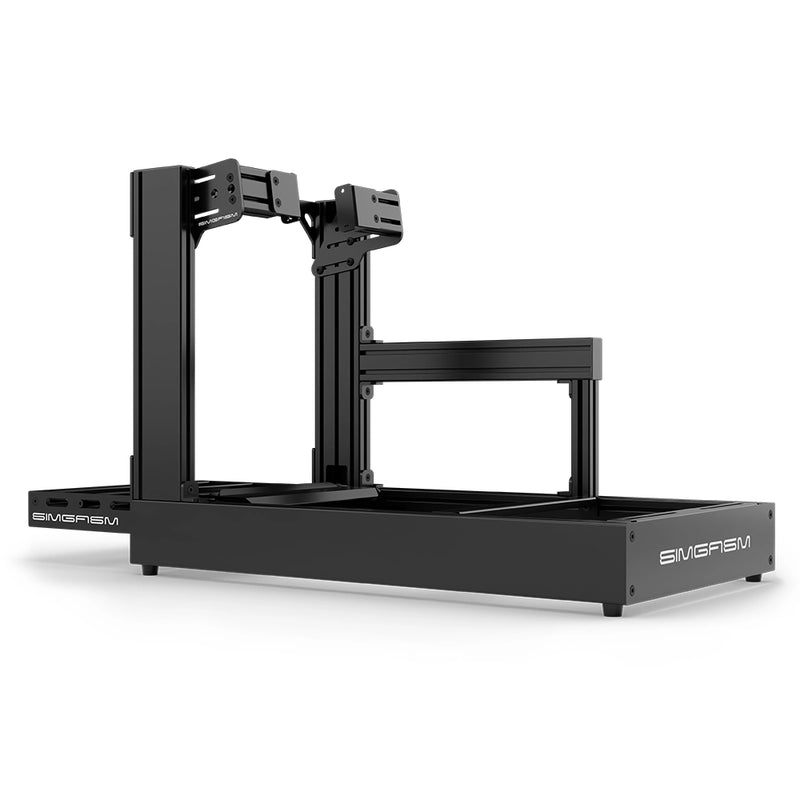 SIMGASM | Sport Aluminum Sim Racing Cockpit - Side Mount / Black - Cockpits