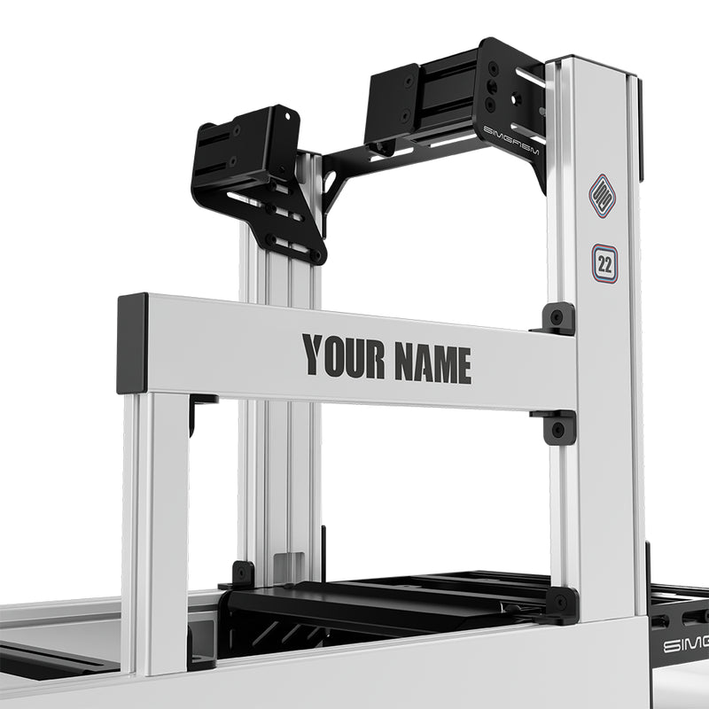 Aluminium Sim Racing Cockpit Sport Weiß | SIMGASM