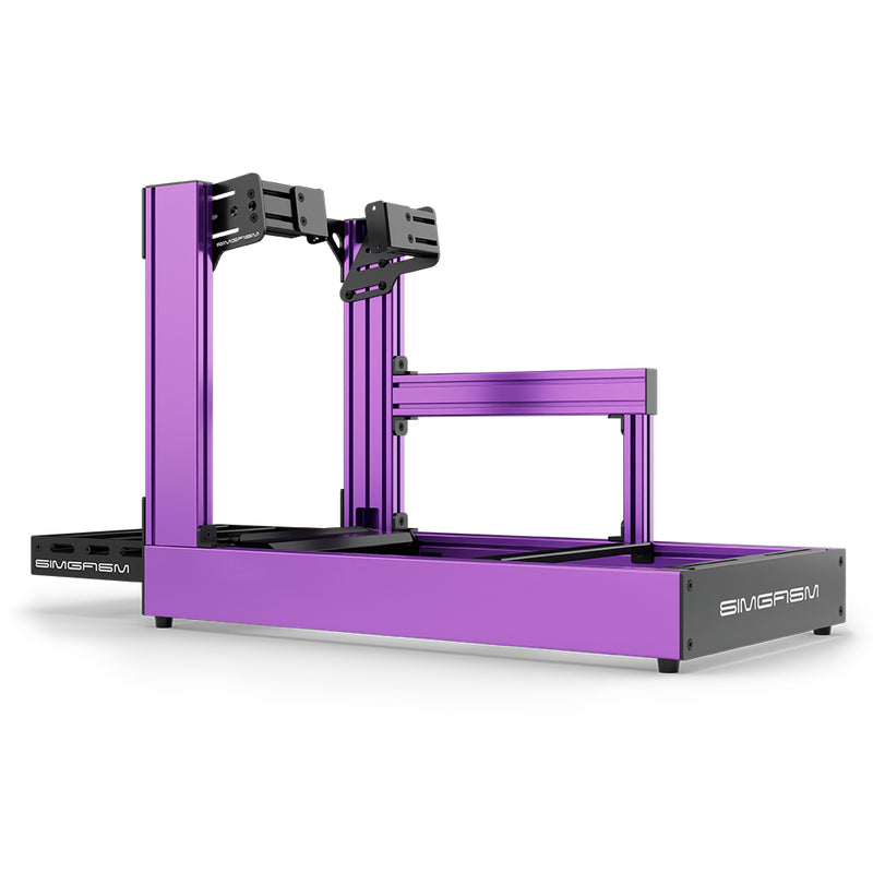 SIMGASM | Sport Aluminum Sim Racing Cockpit - Side Mount / Purple - Cockpits