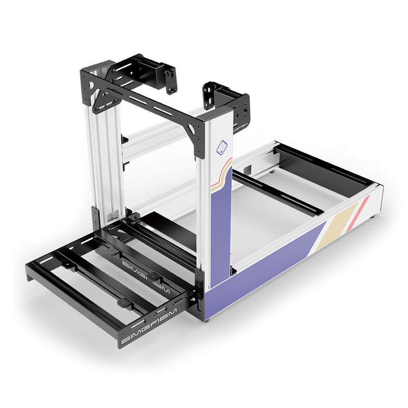 Aluminium Sim Racing Cockpit Sport Wit | SIMGASM