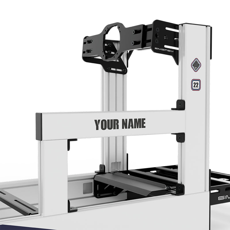 Pro - Cockpit Simracing Aluminium - Blanc | SIMGASM