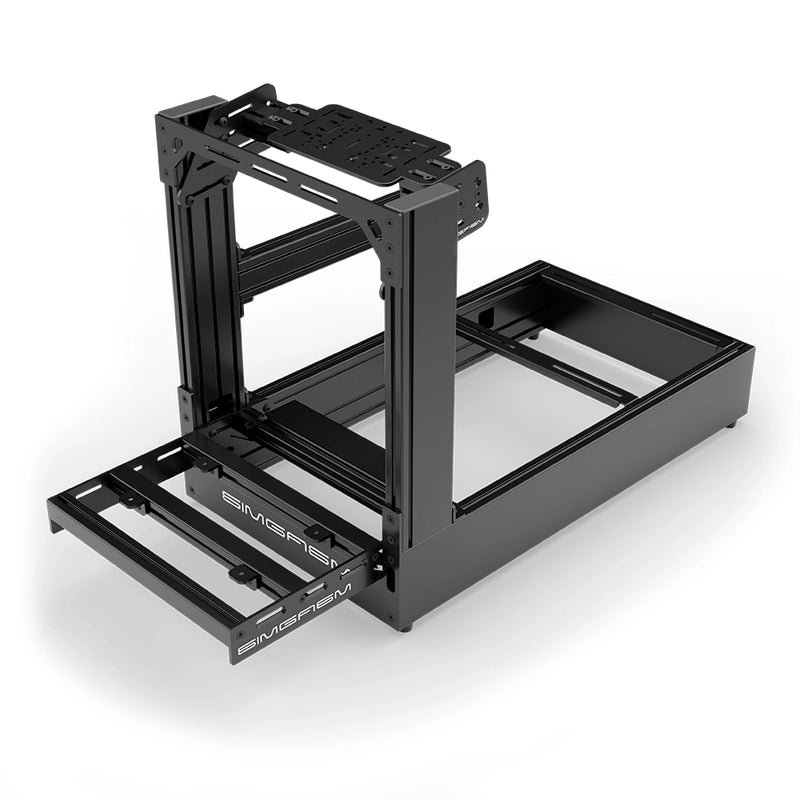 Aluminum Sim Racing Cockpit Pro Black | SIMGASM