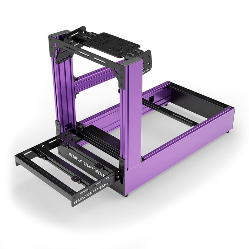 Aluminum Sim Racing Cockpit Pro Purple | SIMGASM