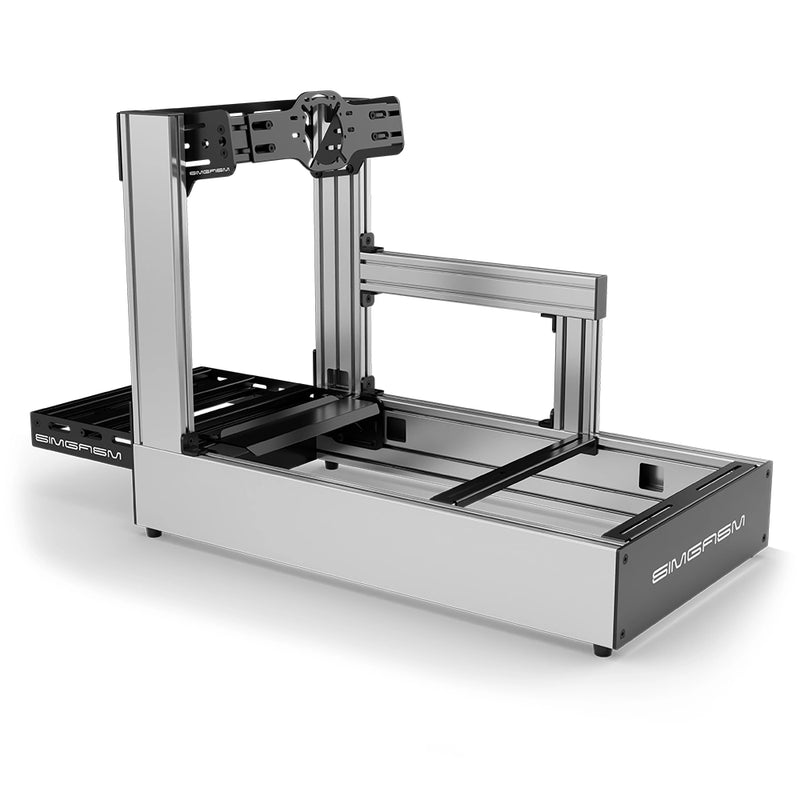 Aluminum Sim Racing Cockpit Pro Silver | SIMGASM