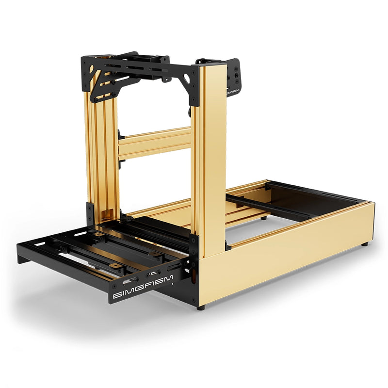 Aluminum Sim Racing Cockpit Pro Yellow | SIMGASM