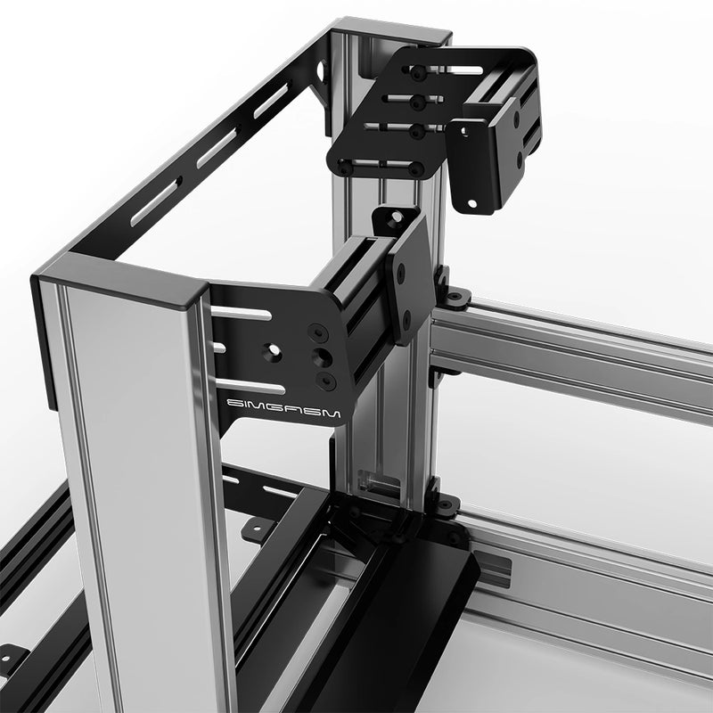 Aluminum Sim Racing Cockpit Pro Silver | SIMGASM