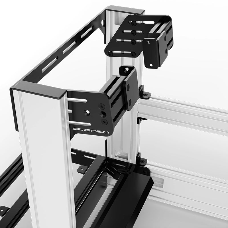 Aluminum Sim Racing Cockpit Pro White | SIMGASM