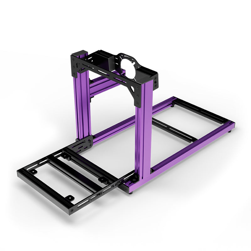 SIMGASM | Hobby Aluminum Sim Racing Cockpit - Front Mount / Purple - Cockpits