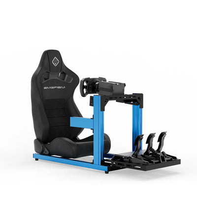 SIMGASM | Hobby Aluminum Sim Racing Cockpit - Blue