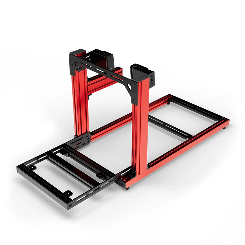 Aluminium Sim Racing Cockpit Hobby Rood | SIMGASM - Fanatec Side Mount