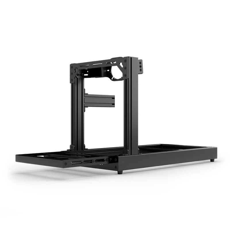 Aluminum Sim Racing Cockpit Club Black | SIMGASM - Front Mount