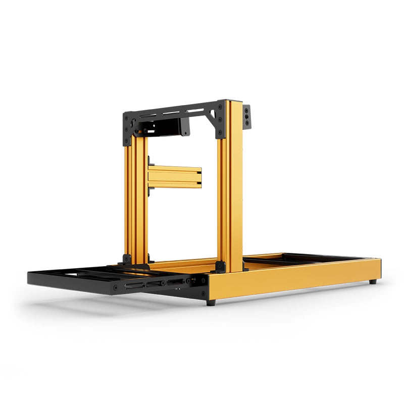 Aluminium Sim Racing Cockpit Club Oranje | SIMGASM - Fanatec Side Mount