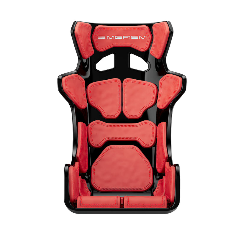 Sim Racing Seat Atlas Gran Turismo - Black | SIMGASM - Red