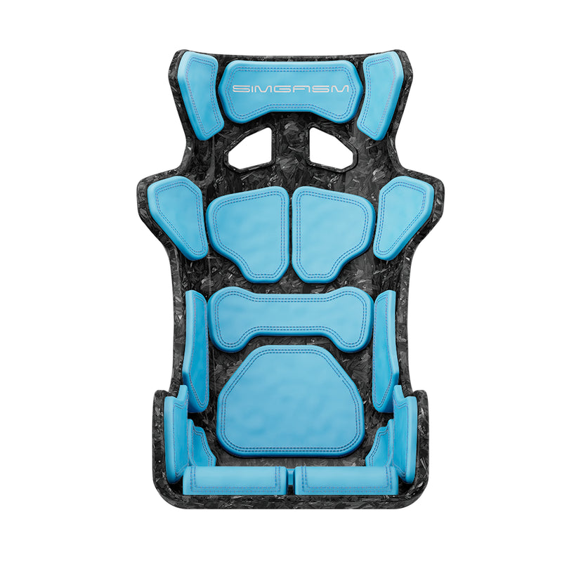 Sim Racing Seat Atlas Gran Turismo - Carbon | SIMGASM - Blue