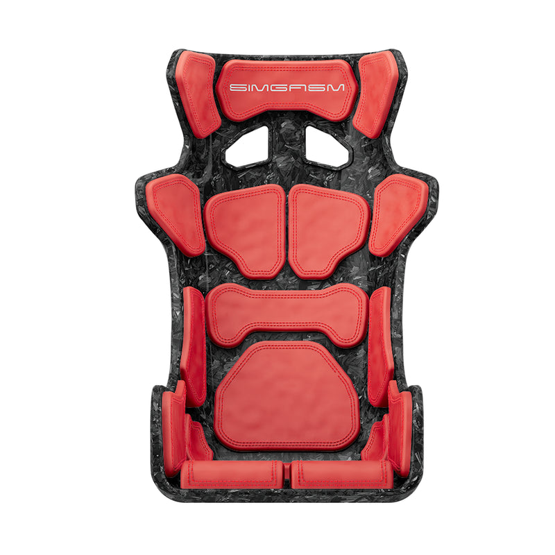 Sim Racing Seat Atlas Gran Turismo - Carbon | SIMGASM - Red