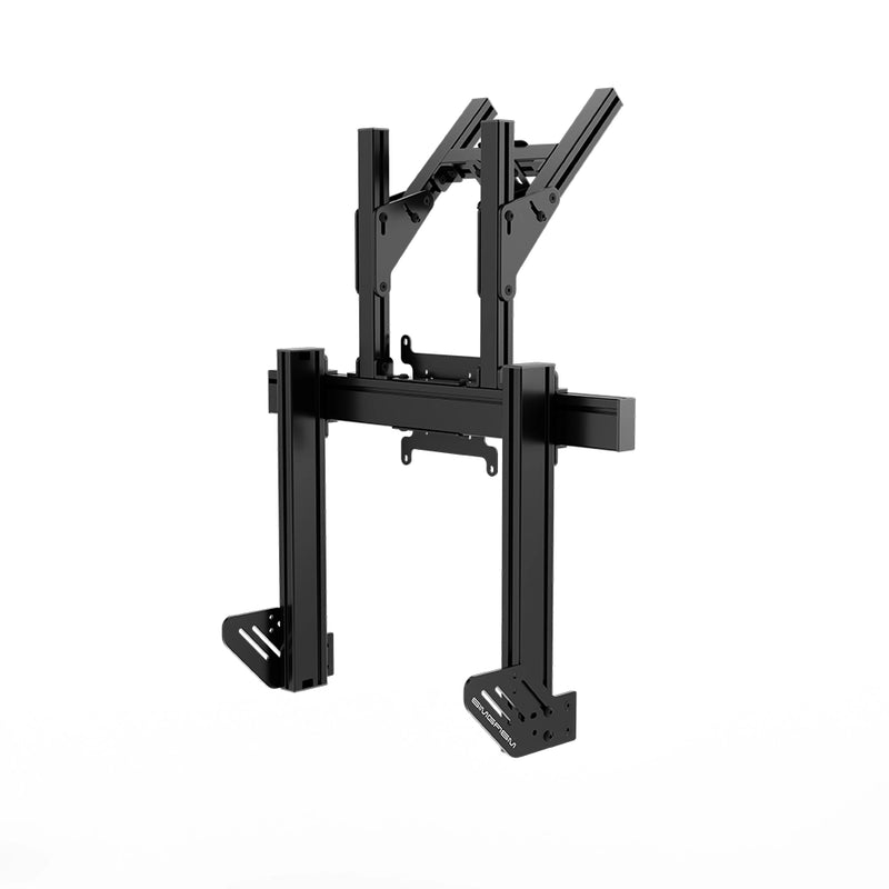 Integrated double monitor stand Vesa 75/200 Apex - Black | SIMGASM