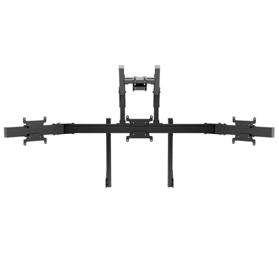 SIMGASM | Apex Integrated quad monitor stand Vesa 75/200 - Black