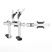 Integrated quad monitor stand Vesa 75/200 Apex - White | SIMGASM