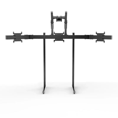 SIMGASM | Apex Free standing quad monitor stand vesa 75/200 - Black