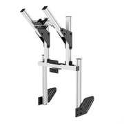Geïntegreerde dubbele monitorstand VESA 75/100 Core - Wit | SIMGASM