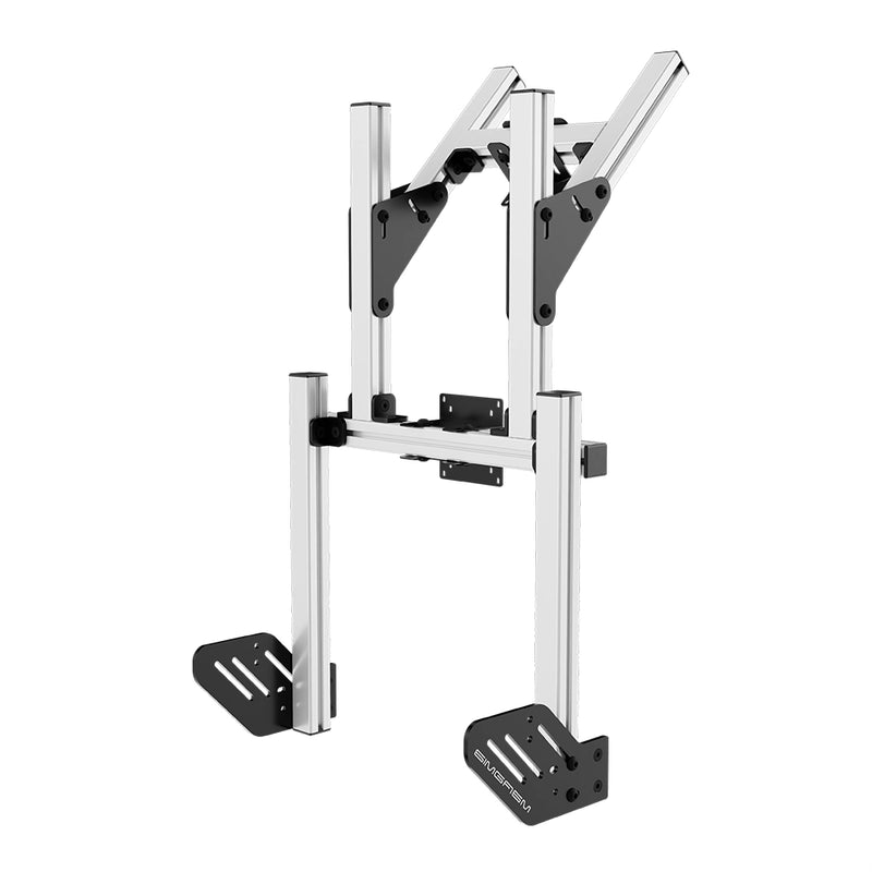 Geïntegreerde dubbele monitorstand VESA 75/100 Core - Wit | SIMGASM