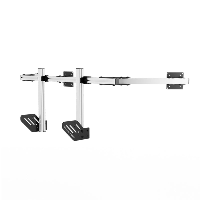 Integrated triple monitor stand 75/100 Core - White | SIMGASM