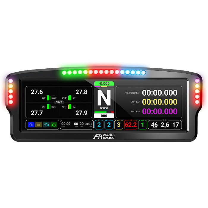 Ascher Racing 8’’ Dashboard - Data Display (DDU)