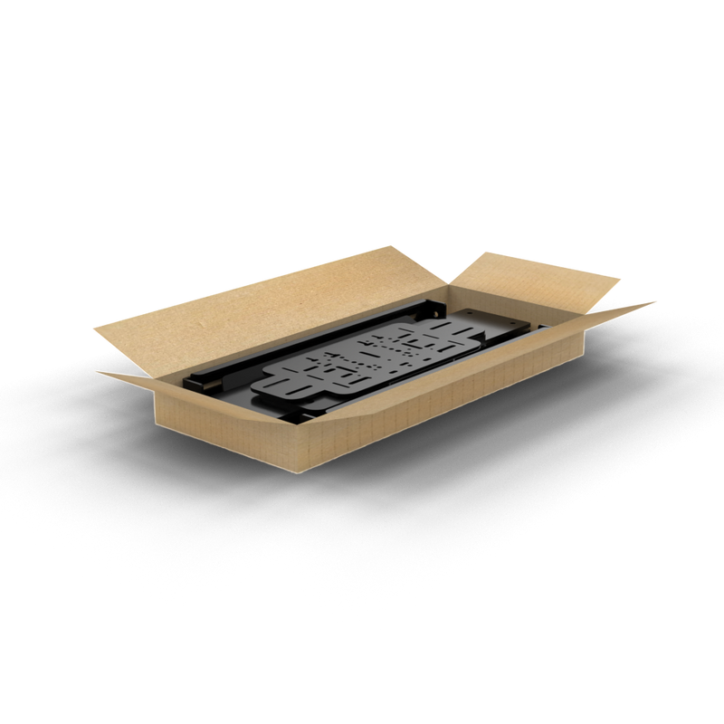 C120 Sport Aluminium Sim Racing Cockpit zwart profielen - Box 1