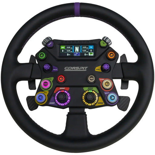 Conspit 310 Apex Wheel – ARGB 2.99’’ Display Dual Paddles (310 mm) - Steering Wheel