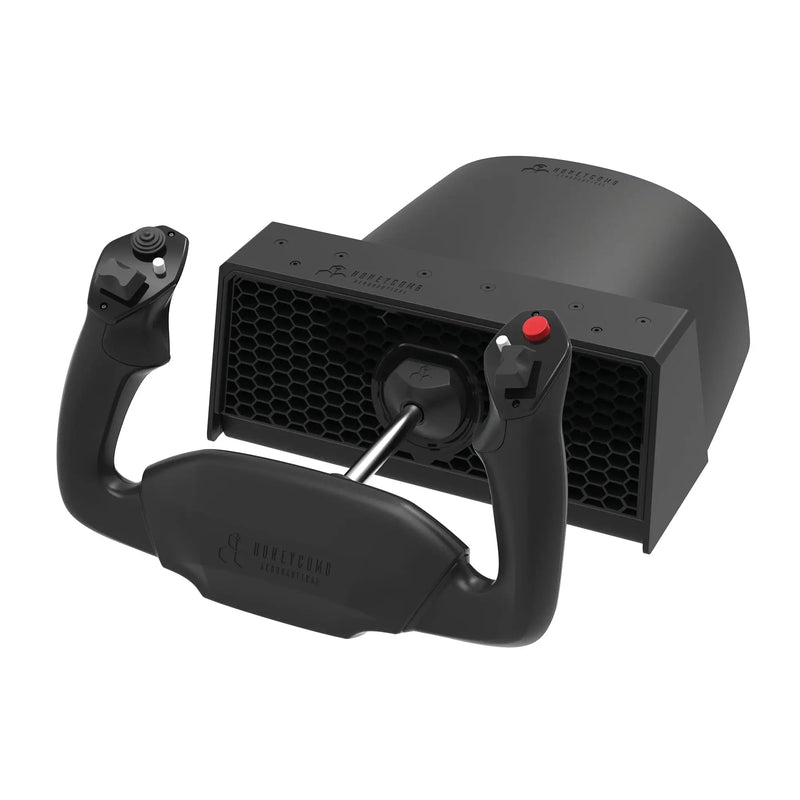 Honeycomb Alpha Flight Controls Lite Yoke + Switch Panel (PC/Mac) - Flight Yoke