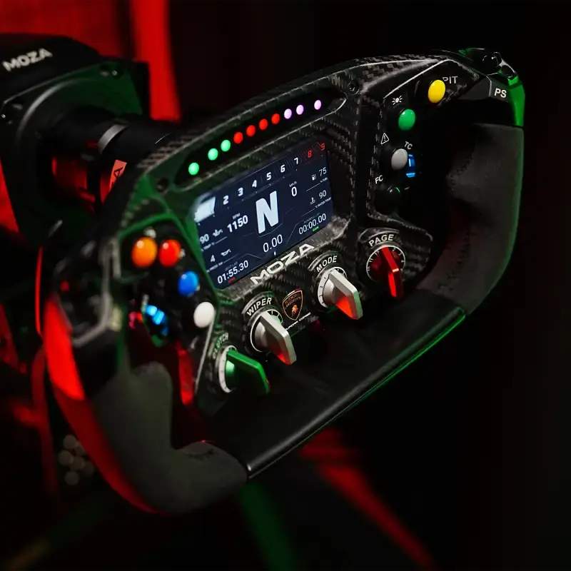 Moza Racing Automobili Lamborghini Squadra Corse Essenza SCV12 Steering Wheel - Steering Wheel