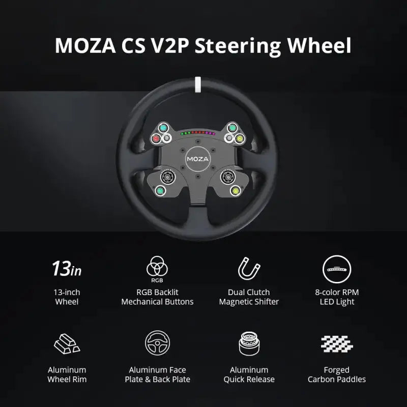 Moza Racing CS V2P Steering Wheel - Steering Wheel