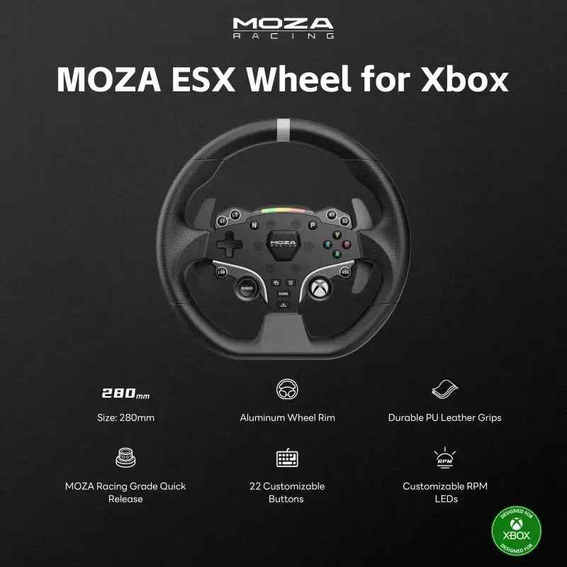 Moza Racing ESX Steering Wheel for Xbox - Steering Wheel