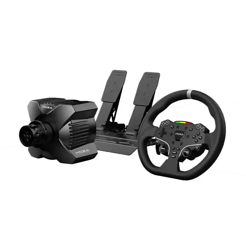 Moza Racing R3 Racing Wheel and Pedals for (PC Only) - Wheel Base + Wheel + Pedal Bundle