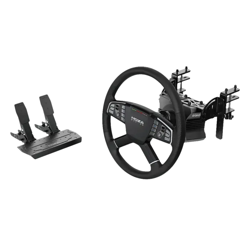 Moza Racing Trucking Bundle - Wheel Base + Wheel + Pedal Bundle