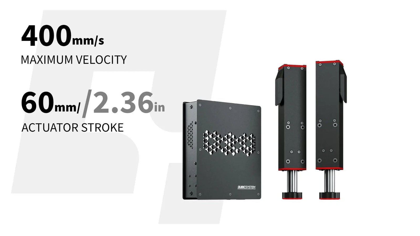 Qubic System - QS-210-PL 3-DOF 4 Axis Motion system - UPGRADE SET UPGRADE FROM 2D0F TO 3DOF - Motion System